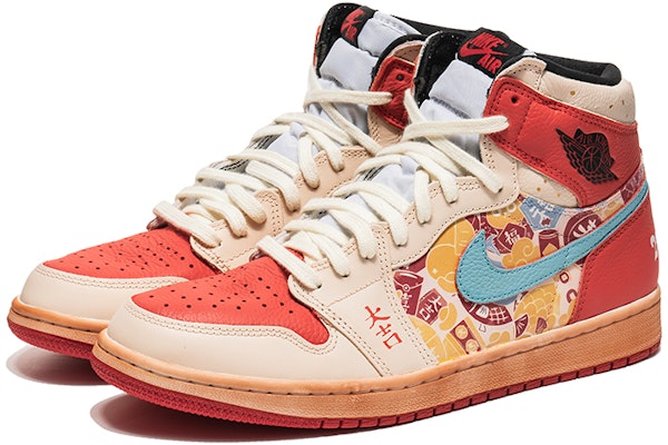 【訂製球鞋】 Jordan Air Jordan 1 High OG 野鶴製造 兔年大吉 CNY 高幫 復古籃球鞋 男女同款 白紅 新年禮盒版 Lookbook 【訂製球鞋】 Jordan Air Jordan 1 High OG 野鶴製造 兔年大吉 CNY 高幫 復古籃球鞋 男女同款 白紅 新年禮盒版