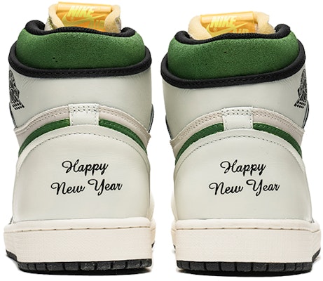 【定制球鞋】Jordan Air Jordan 1 High OG 野鹤製造 兔年發財 CNY 新年特殊款 高幫 復古籃球鞋 男女同款 白綠 Shop 【定制球鞋】Jordan Air Jordan 1 High OG 野鹤製造 兔年發財 CNY 新年特殊款 高幫 復古籃球鞋 男女同款 白綠