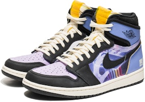 【客製球鞋】Jordan Air Jordan 1 High OG 野鹤製造 賽博朋克 未來風 漸變元素 禮盒 高筒 復古籃球鞋 男女同款 藍紫 Lookbook 【客製球鞋】Jordan Air Jordan 1 High OG 野鹤製造 賽博朋克 未來風 漸變元素 禮盒 高筒 復古籃球鞋 男女同款 藍紫