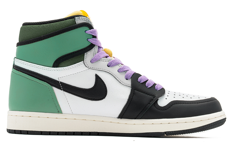 Order [Kasut Tersuai] Air Jordan 1 High OG 'Granary Street Graffiti - Tai Chi Black Toe' 555088-118(TeamB-男女款太极白绿)