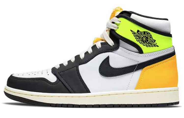 Sizing [Kasut Tersuai] Air Jordan 1 High OG 'Granary Street Graffiti - Tai Chi Black Toe' 555088-118(TeamB-男女款太极白绿)
