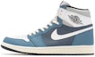 Buy 에어 조던 1 '여름 학' (커스텀) 555088-603(TeamB-男女款雾霾蓝白蓝)