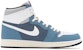 에어 조던 1 '여름 학' (커스텀) 555088-603(TeamB-男女款雾霾蓝白蓝)