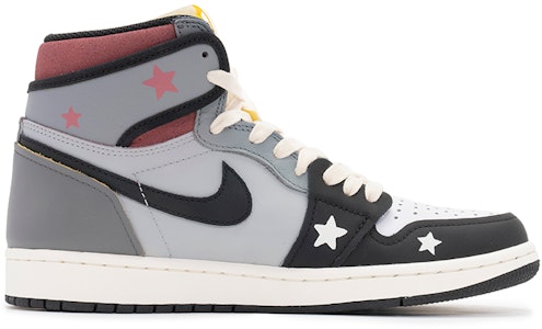 Jordan 1 "Hei Gui - Grulla Salvaje" 555088-118(TeamB-男女款涂鸦五角星黑灰) Order Jordan 1 "Hei Gui - Grulla Salvaje" 555088-118(TeamB-男女款涂鸦五角星黑灰)