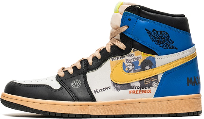 【定製球鞋】 Jordan Air Jordan 1 High OG 野鶴製造 黑藍腳趾 文藝風 特殊定製款 高幫 復古籃球鞋 男女同款 深藍 Buy 【定製球鞋】 Jordan Air Jordan 1 High OG 野鶴製造 黑藍腳趾 文藝風 特殊定製款 高幫 復古籃球鞋 男女同款 深藍