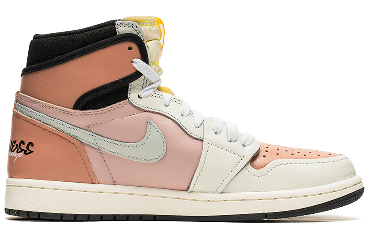 Order [Zapatos Personalizados] Air Jordan 1 High OG 'Ice Cream Rosa Blanco' 555088-118(TeamB-情人男女款白粉Q-BOX)