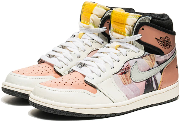 カスタムAJ1 ハイ OG "アイス ピンク ホワイト" 555088-118(TeamB-情人男女款白粉) Lookbook カスタムAJ1 ハイ OG "アイス ピンク ホワイト" 555088-118(TeamB-情人男女款白粉)