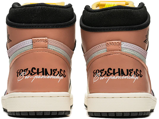 カスタムAJ1 ハイ OG "アイス ピンク ホワイト" 555088-118(TeamB-情人男女款白粉) Shop カスタムAJ1 ハイ OG "アイス ピンク ホワイト" 555088-118(TeamB-情人男女款白粉)