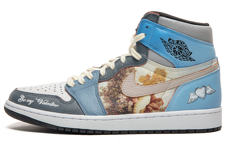 Buy [Zapatillas Personalizadas] Air Jordan 1 High OG 'Piedra Índigo' 555088-603(TeamB-油画靛石蓝)