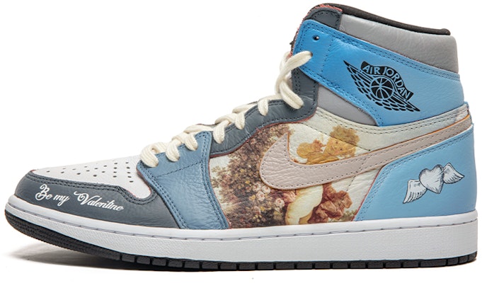 【定制球鞋】Jordan Air Jordan 1 High OG 野鶴製造 復古油畫風 文藝復興 高幫 復古籃球鞋 男女同款 靛石藍 Buy 【定制球鞋】Jordan Air Jordan 1 High OG 野鶴製造 復古油畫風 文藝復興 高幫 復古籃球鞋 男女同款 靛石藍