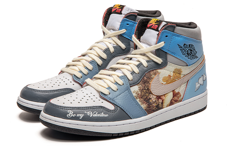 Lookbook [Zapatillas Personalizadas] Air Jordan 1 High OG 'Piedra Índigo' 555088-603(TeamB-油画靛石蓝)