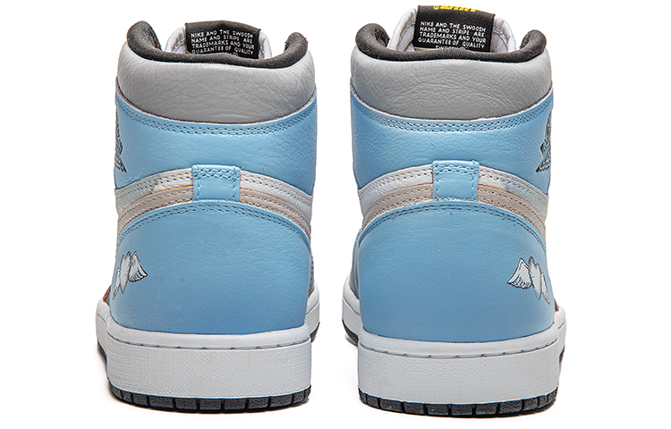 Shop [Zapatillas Personalizadas] Air Jordan 1 High OG 'Piedra Índigo' 555088-603(TeamB-油画靛石蓝)