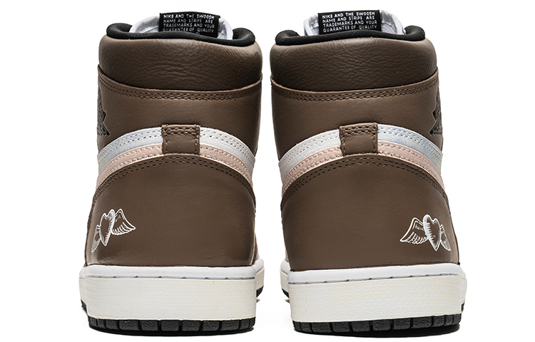 Shop [Kasut Custom] Air Jordan 1 High OG 'Mocha Oil Painting' Lukisan Minyak. 555088-603(TeamB-油画摩卡)