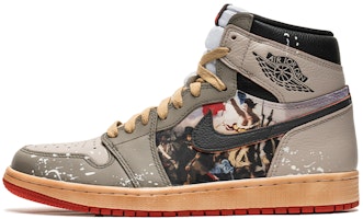 Jordan 1 "Pintura al Óleo" Gris/Marrón 555088-161(TeamB-专辑油画灰棕) Buy Jordan 1 "Pintura al Óleo" Gris/Marrón 555088-161(TeamB-专辑油画灰棕)