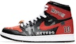 Buy 에어 조던 1 하이 OG '슬램덩크 강백호' (커스텀) 555088-603(TeamB-男女款灌篮高手黑红)