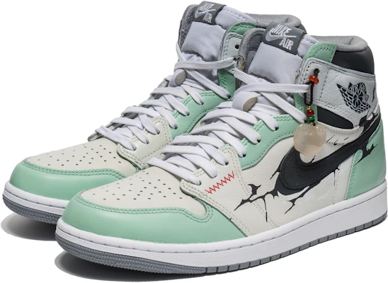 カスタムAJ1 ハイ OG "ティファニーグリーン" 555088-037(Team22-七夕水墨A-BOX) Lookbook カスタムAJ1 ハイ OG "ティファニーグリーン" 555088-037(Team22-七夕水墨A-BOX)