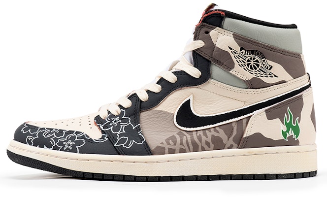 【定制球鞋】 Jordan Air Jordan 1 High OG “what the“ 野鶴製造 拼接 櫻花 沙漠 爆裂紋 高幫 復古籃球鞋 男女同款 白棕 Buy 【定制球鞋】 Jordan Air Jordan 1 High OG “what the“ 野鶴製造 拼接 櫻花 沙漠 爆裂紋 高幫 復古籃球鞋 男女同款 白棕