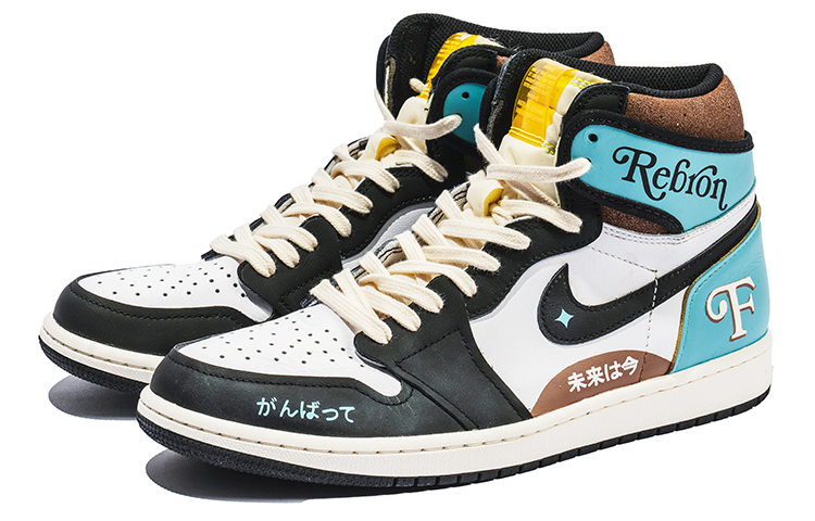 Lookbook 【定制球鞋】Jordan Air Jordan 1 High OG 野鶴製造 未來主題 機能風 特殊定制款 高幫 復古籃球鞋 男女同款 白藍