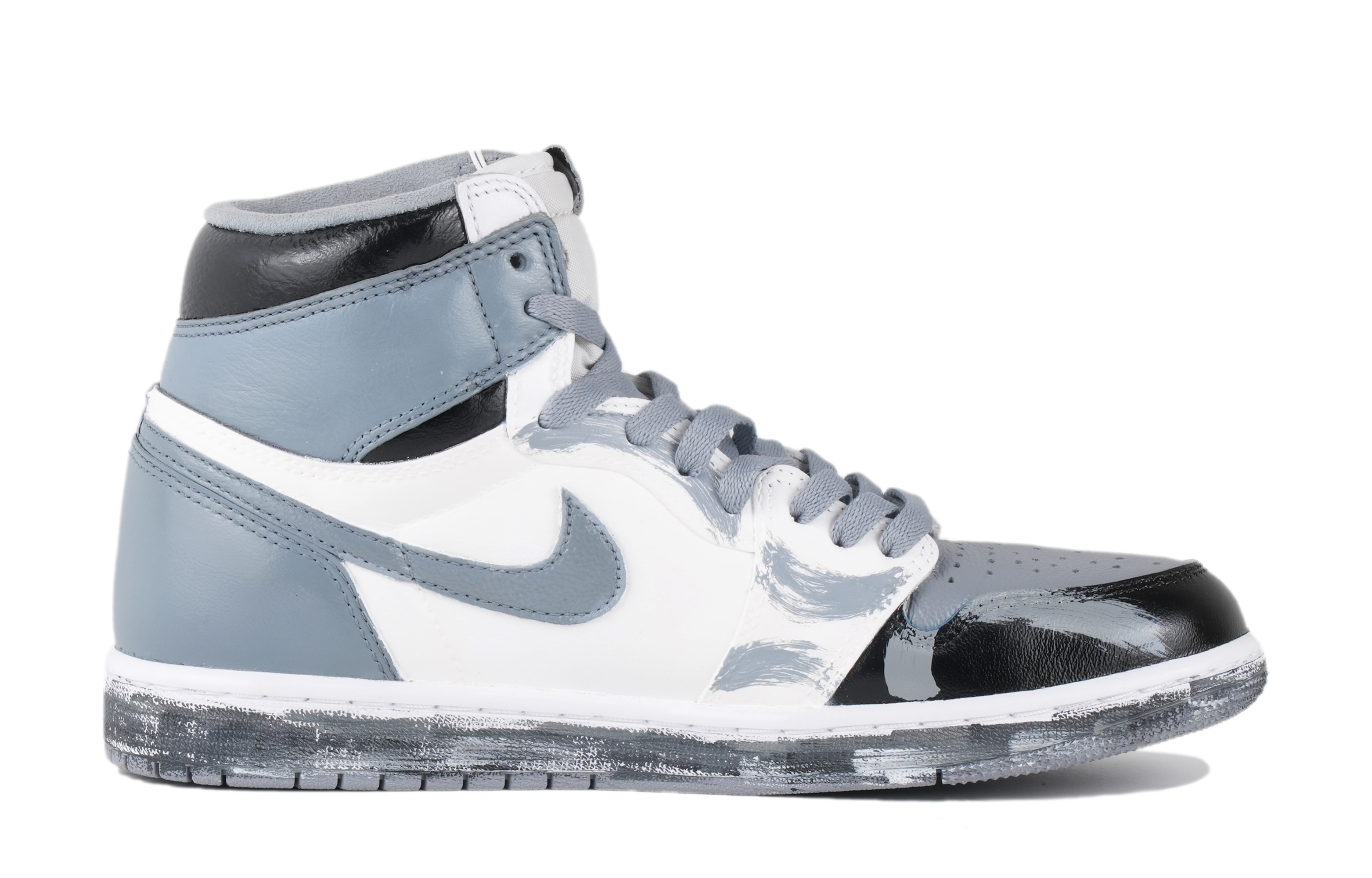 [Custom Shoes] Jordan 1 High Retro Custom 'Wu Pang Xiaojang Black White Grey' 圖 2