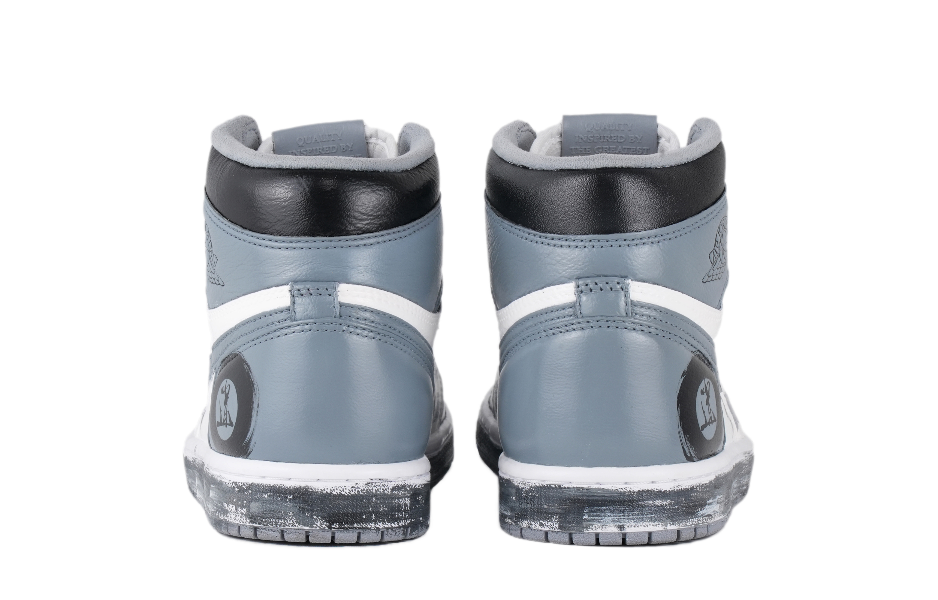 [Custom Shoes] Jordan 1 High Retro Custom 'Wu Pang Xiaojang Black White Grey' 圖 4