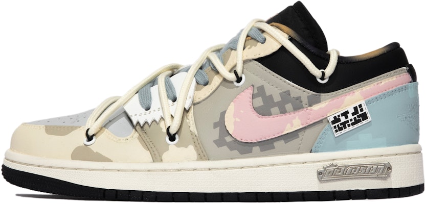 커스텀 에어 조던 1 로우 '모자이크 블랙 핑크' DQ8421-001(TeamM-女款马赛克S-BOX) Buy 커스텀 에어 조던 1 로우 '모자이크 블랙 핑크' DQ8421-001(TeamM-女款马赛克S-BOX)