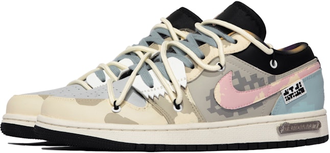 커스텀 에어 조던 1 로우 '모자이크 블랙 핑크' DQ8421-001(TeamM-女款马赛克S-BOX) Lookbook 커스텀 에어 조던 1 로우 '모자이크 블랙 핑크' DQ8421-001(TeamM-女款马赛克S-BOX)