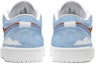 Shop 【定制球鞋】Jordan Air Jordan 1 Low 風活動 噴繪 王牌飛行員 低幫 復古籃球鞋 男款 藍橙