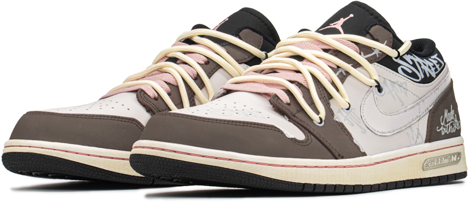 에어 조던 1 로우 '아가우드 모카' 커스텀 슈즈 553558-062(TeamA-AJ爱情做摩卡) Lookbook 에어 조던 1 로우 '아가우드 모카' 커스텀 슈즈 553558-062(TeamA-AJ爱情做摩卡)