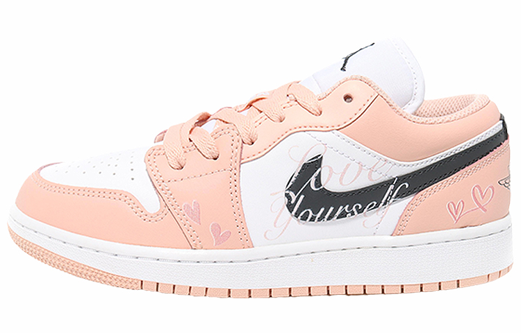 Buy [Zapatillas Personalizadas] Air Jordan 1 Low 'Arctic Pink Love' 553560-800(Team10--Love爱)
