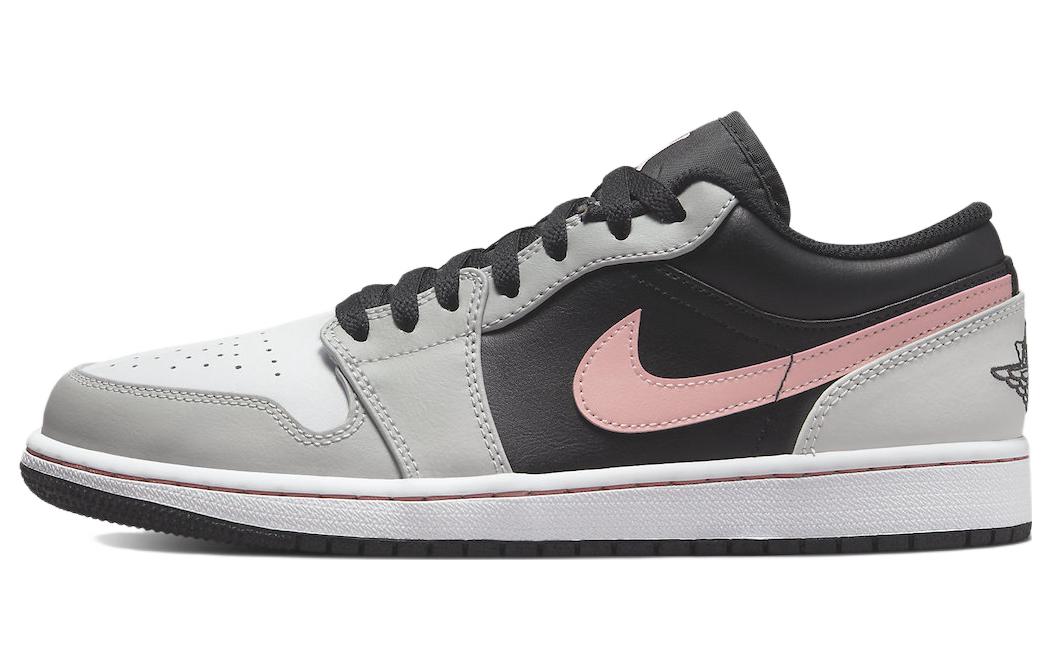 Cheap [Sepatu Kustom] Air Jordan 1 Low 'Asymmetrical Ma Rope Pink Kotor Cashew Flower' 553558-062(Team肆-男款腰果花)