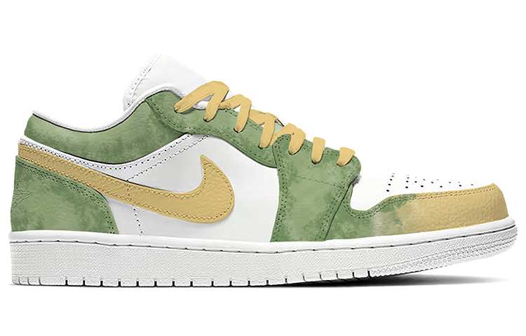 Order [定制鞋] Air Jordan 1 Low "鳄梨喷雾食品主题" 553558-112(TeamE-男款牛油果黄绿)