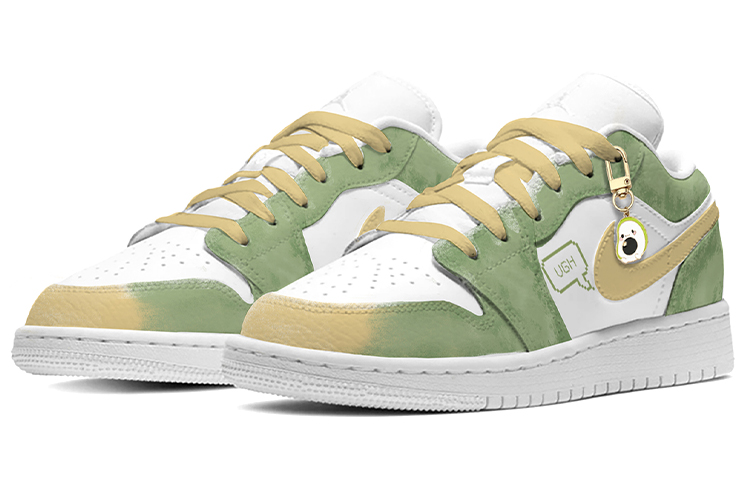 Lookbook [定制鞋] Air Jordan 1 Low "鳄梨喷雾食品主题" 553558-112(TeamE-男款牛油果黄绿)