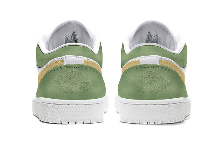 Shop [定制鞋] Air Jordan 1 Low "鳄梨喷雾食品主题" 553558-112(TeamE-男款牛油果黄绿)