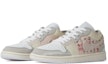 Shop 【訂製球鞋】 Jordan Air Jordan 1 Low 織物 竹影清風 中華風 新中式 書法 水墨畫 低筒 復古籃球鞋 男款 黃灰