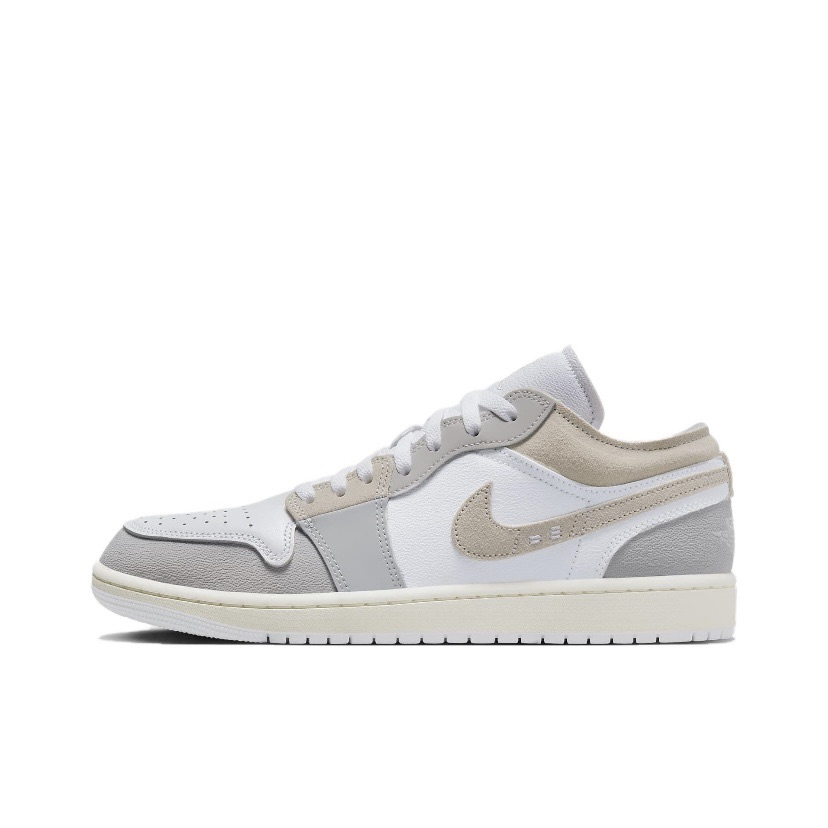 Sizing [Sepatu Kustom] Air Jordan 1 Low 'Bamboo Shadow' DN1635-002(Team拾柒-男款低帮竹影清风球鞋)