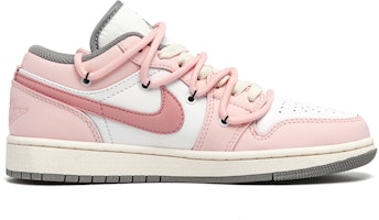 【訂製球鞋】Jordan Air Jordan 1 愛情軌跡 芭比粉 少女 簡約百搭 低筒 板鞋 GS 粉白 Order 【訂製球鞋】Jordan Air Jordan 1 愛情軌跡 芭比粉 少女 簡約百搭 低筒 板鞋 GS 粉白