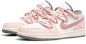 Lookbook 【訂製球鞋】Jordan Air Jordan 1 愛情軌跡 芭比粉 少女 簡約百搭 低筒 板鞋 GS 粉白