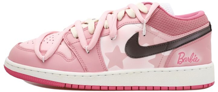 custom-shoes-air-jordan-1-low-barbie-pink-star-tie-dye