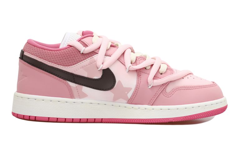 Order [Sepatu Custom] Air Jordan 1 Low 'Barbie Pink Tie-Dye Bintang' DR9498-168(Team拾玖-芭比粉S-BOX)