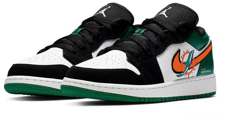 【定製球鞋】 Jordan Air Jordan 1 星月海豚 藍色好運 潮流復古 細節精緻 低筒 復古籃球鞋 GS 黑綠 Lookbook 【定製球鞋】 Jordan Air Jordan 1 星月海豚 藍色好運 潮流復古 細節精緻 低筒 復古籃球鞋 GS 黑綠