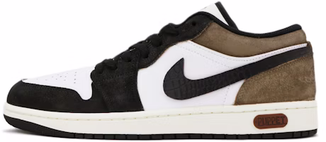 【訂製球鞋】 Jordan Air Jordan 1 Low 蒸氣木偶 黑咖騎士 鱷魚紋 低筒 復古籃球鞋 GS 黑棕 Buy 【訂製球鞋】 Jordan Air Jordan 1 Low 蒸氣木偶 黑咖騎士 鱷魚紋 低筒 復古籃球鞋 GS 黑棕