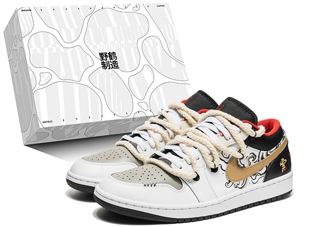 custom-shoes-air-jordan-1-low-black-gold-ink-cloud