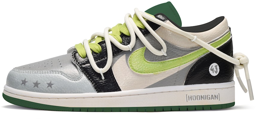 커스텀 에어 조던 1 로우 '블랙 그레이 그린 더블 스우시' (71 characters) 553558-065(TeamE-男款五星黑灰绿) Buy 커스텀 에어 조던 1 로우 '블랙 그레이 그린 더블 스우시' (71 characters) 553558-065(TeamE-男款五星黑灰绿)