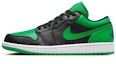 Sizing 커스텀 에어 조던 1 로우 '블랙 그레이 그린 더블 스우시' (71 characters) 553558-065(TeamE-男款五星黑灰绿)