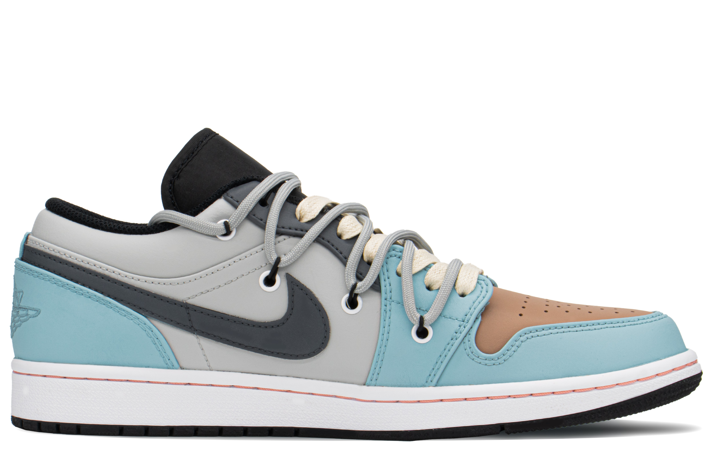 Order 【定制球鞋】喬丹 Air Jordan 1 Low FZBB 特殊禮盒 千斤頂 解構鞋帶 低幫 復古籃球鞋 男款 黑米黃