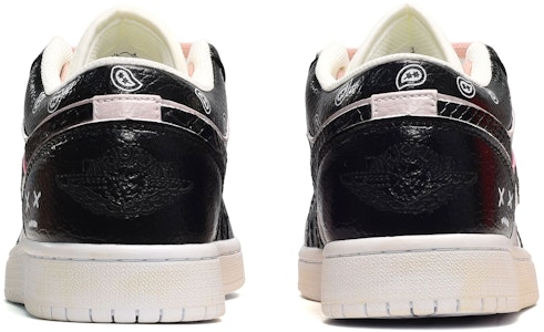 【カスタムシューズ】エアジョーダン1 ロー 'ブラック ピンク スネークスキン ペイズリー' 553560-130(TeamE-女款蛇皮黑粉) Shop 【カスタムシューズ】エアジョーダン1 ロー 'ブラック ピンク スネークスキン ペイズリー' 553560-130(TeamE-女款蛇皮黑粉)