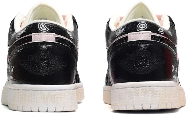 【カスタムシューズ】エアジョーダン1 ロー 'ブラック ピンク スネークスキン ペイズリー' 553560-130(TeamE-女款蛇皮黑粉) Shop 【カスタムシューズ】エアジョーダン1 ロー 'ブラック ピンク スネークスキン ペイズリー' 553560-130(TeamE-女款蛇皮黑粉)