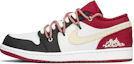 Buy 커스텀 에어 조던 1 로우 '블랙 레드 크림' 553558-163(TeamA-AJ男芝加哥)