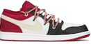 Order 커스텀 에어 조던 1 로우 '블랙 레드 크림' 553558-163(TeamA-AJ男芝加哥)