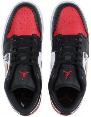 【訂製籃球鞋】Jordan Air Jordan 1 潮流塗鴉 XOXO 抗磨損透氣 低筒 復古籃球鞋 男款 黑紅腳趾 Purchase 【訂製籃球鞋】Jordan Air Jordan 1 潮流塗鴉 XOXO 抗磨損透氣 低筒 復古籃球鞋 男款 黑紅腳趾